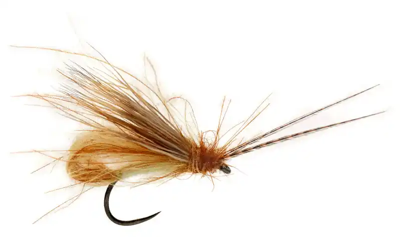 Fulling Mill Trockenfliege - McPhail Bubble Wing Caddis Cinnamon Barbless-