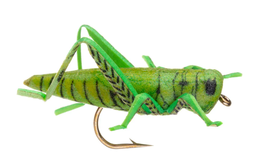 Vania Realistic Soft Leg Hopper Green Grashüpfer Trockenfliege-
