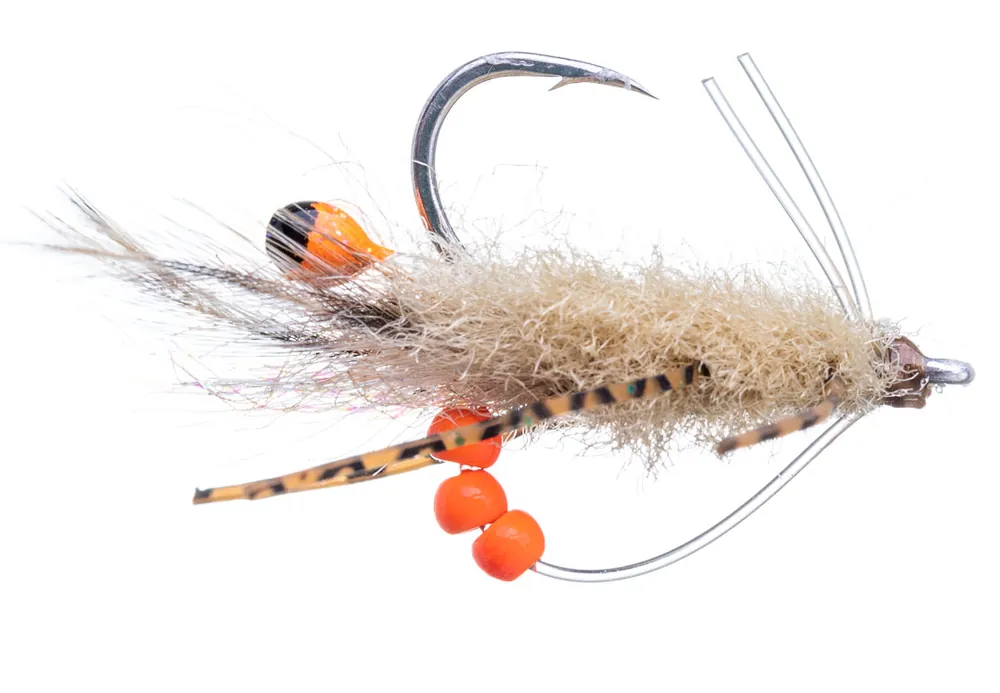 H2O Salzwasserfliege - Rolling Bead Fishient Crab tan-