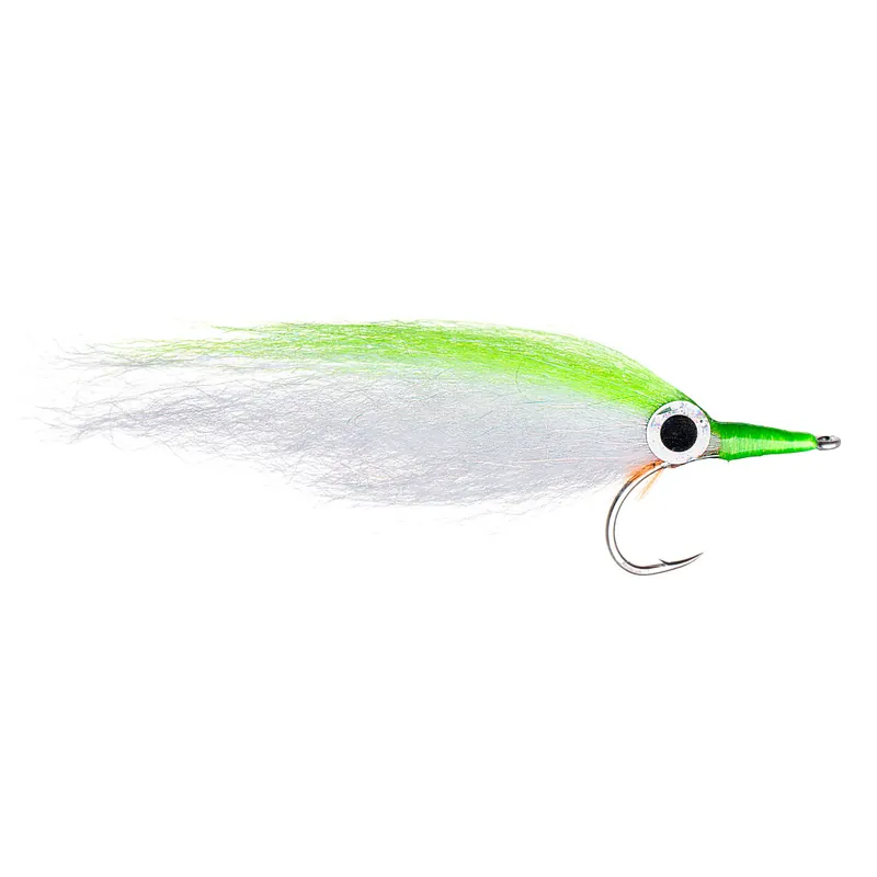 Fishient H2O Salzwasserfliege - Garfish Flashy Profile chartreuse & white-