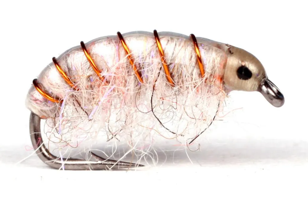 Guideline Meerforellenfliege - UV Gammarus white-
