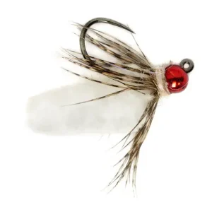 Fulling Mill Nymphe - Mop Fly White Barbless-
