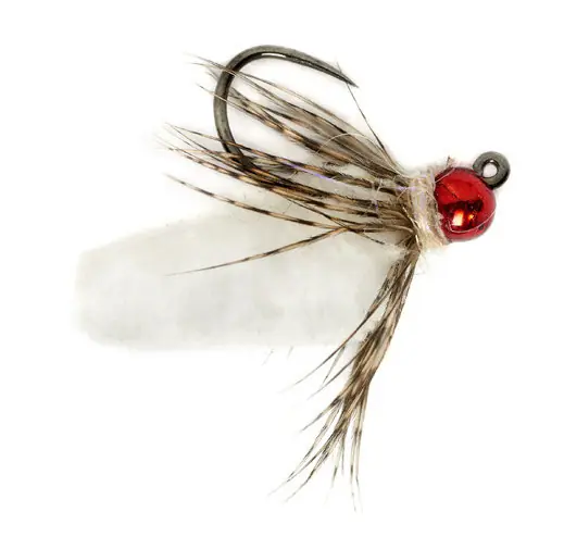 Fulling Mill Nymphe - Mop Fly White Barbless-