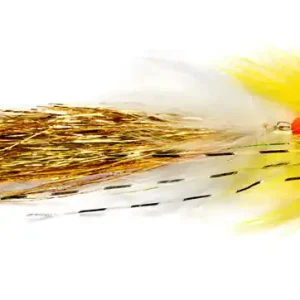Fulling Mill Streamer - Articulated Whistler yellow & orange-