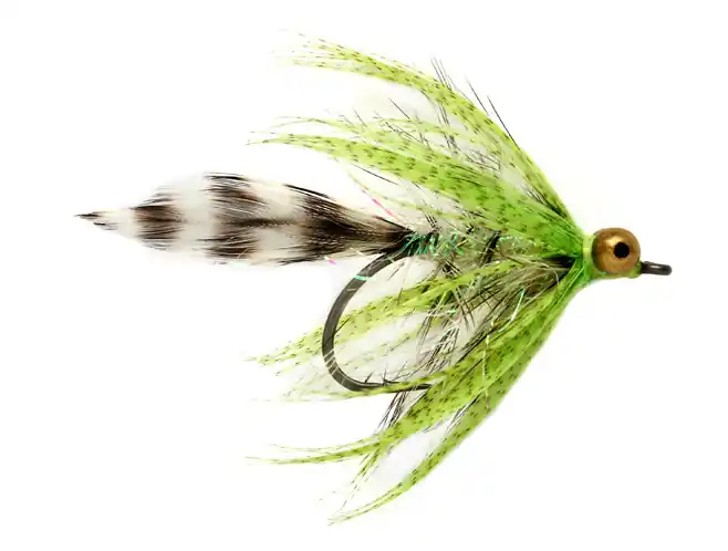 Fulling Mill Meerforellenfliege - Polar Magnus chartreuse by Claus Eriksen-