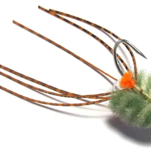 Fishient H2O Salzwasserfliege - Rolling Bead Box Crab olive & shrimp-