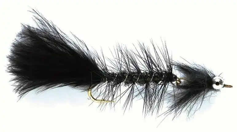 Fulling Mill Streamer - Lazy Bugger black-