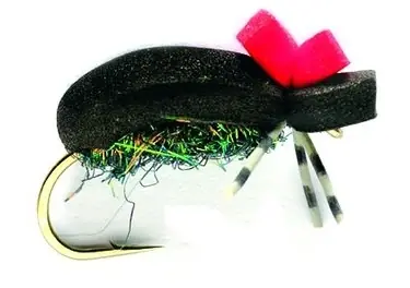 Fulling Mill Trockenfliege - Hi Vis Black Foam Beetle-