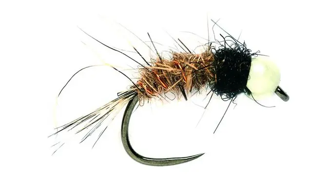 Fulling Mill Nymphe - SR's White Head Hare's Ear Special Barbless-