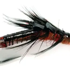 Fulling Mill Nymphe - Oliver Edwards Large Black Stonefly barbless-
