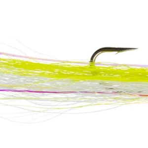 Guideline Streamer - Jiggy Fly chartreuse/white-