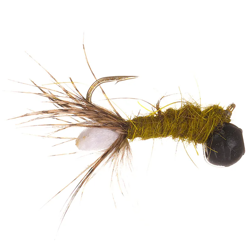 Fulling Mill Nymphe - Peeping Caddis Olive-                                                                                                                                                                                                                        10