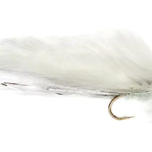 Fulling Mill Streamer - White Zonker Skullhead-