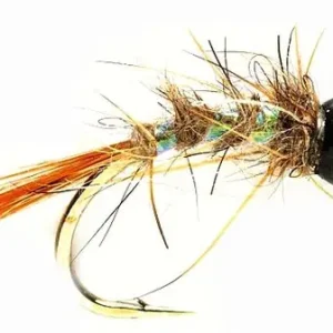 Fulling Mill Nymphe - Terrys Black Head Hare Ear-