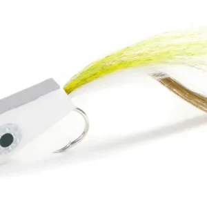 Fishient H2O Streamer - NYAP Not your average popper white/olive-