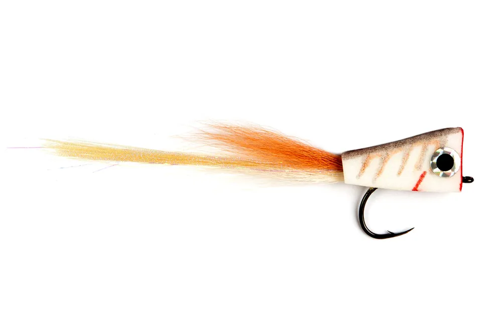 Fulling Mill Streamer - NYAP Popper orange/yellow/white-