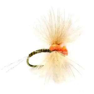 Fulling Mill Trockenfliege - Drop Arse Spinner Olive Barbless-