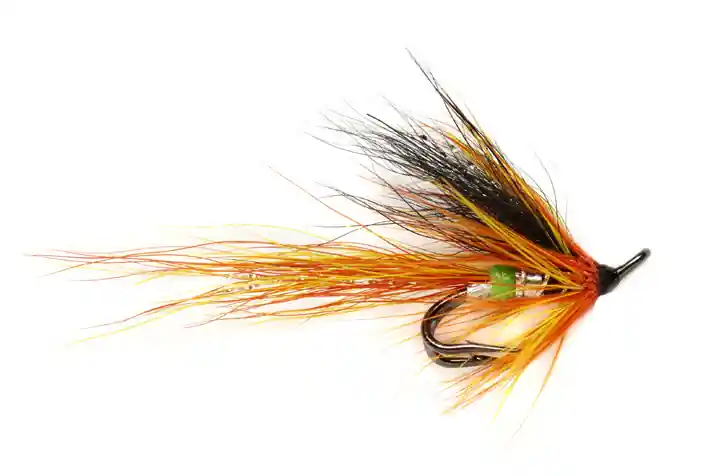 Fulling Mill Lachsfliege - Green Butt Cascade Micro Double-