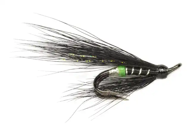Fulling Mill Lachsfliege - Green Butt Micro Double-