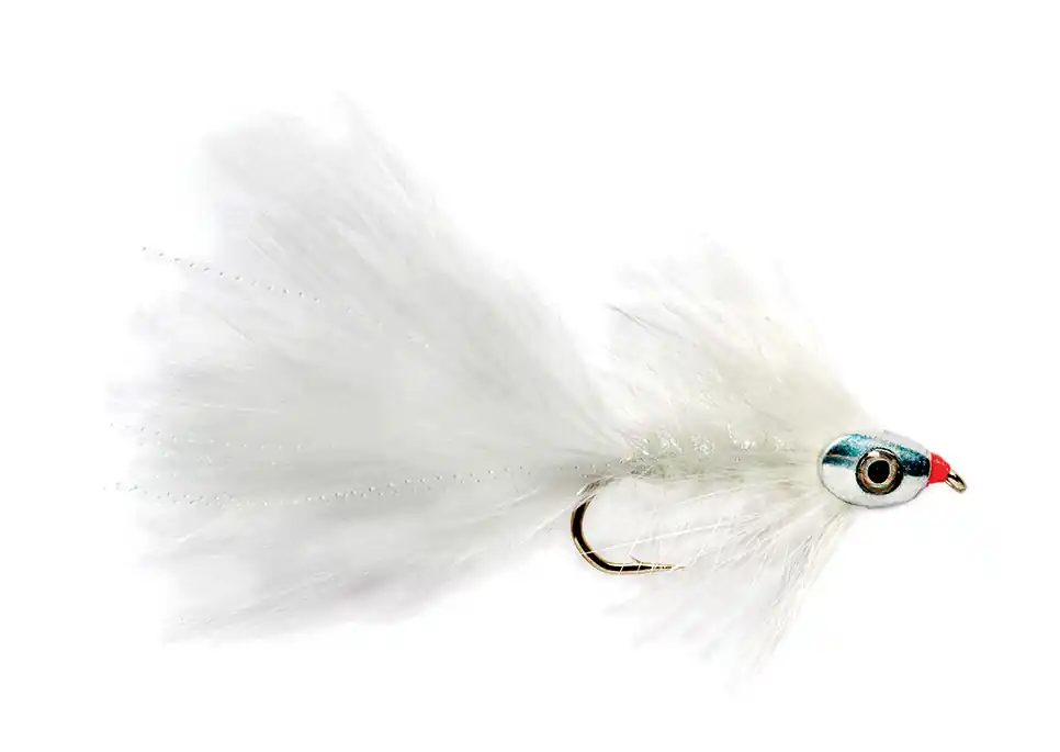 Fulling Mill Streamer - Wooly Bugger weiß-