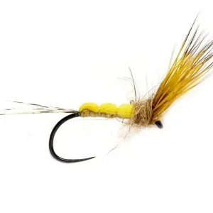 Fulling Mill Trockenfliege - Foam Bodied May Dun Barbless yellow-