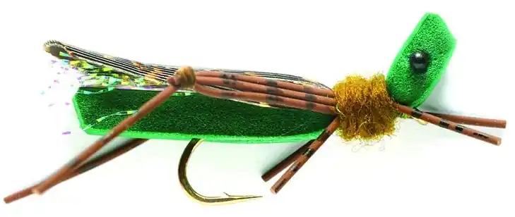 Fulling Mill Trockenfliege - Foam Hopper Grashüpfer Olive-