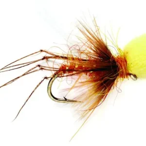 Fulling Mill Trockenfliege - Hopper Popper Grashüpfer bernstein-