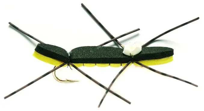 Fulling Mill Trockenfliege - Chernobyl Ant schwarz/gelb-