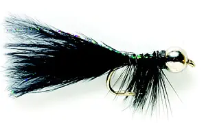 Fulling Mill Streamer JW Nymph #6 Deep Down schwarz-