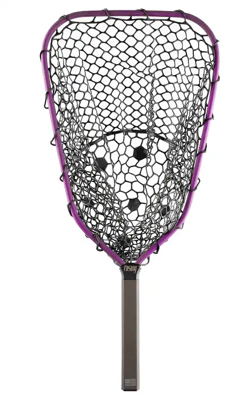 Rising Lunker Landing Net 25cm Handle lupine black-
