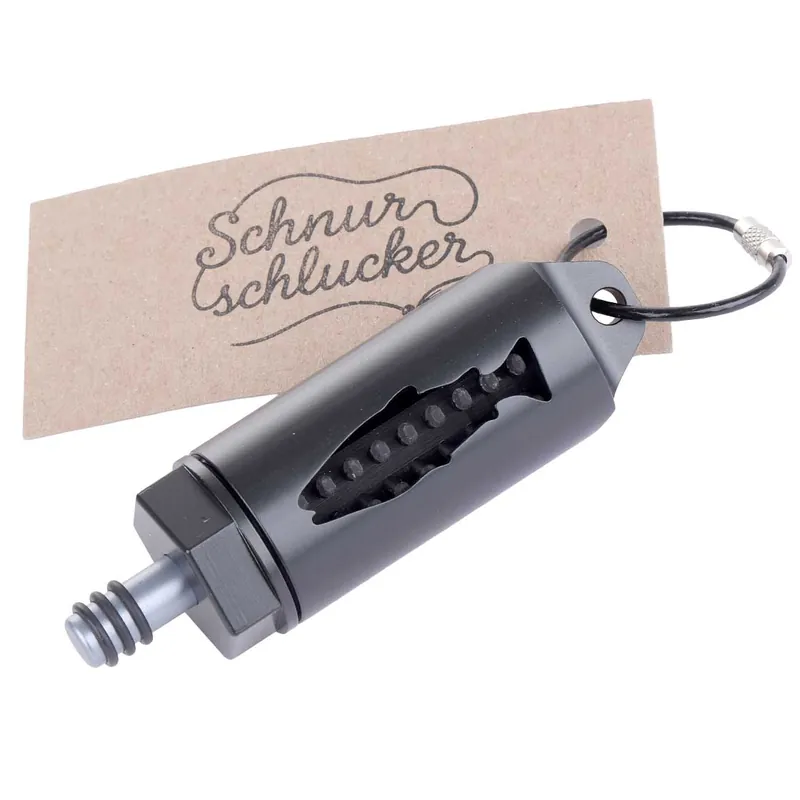 Schnurschlucker matt schwarz-