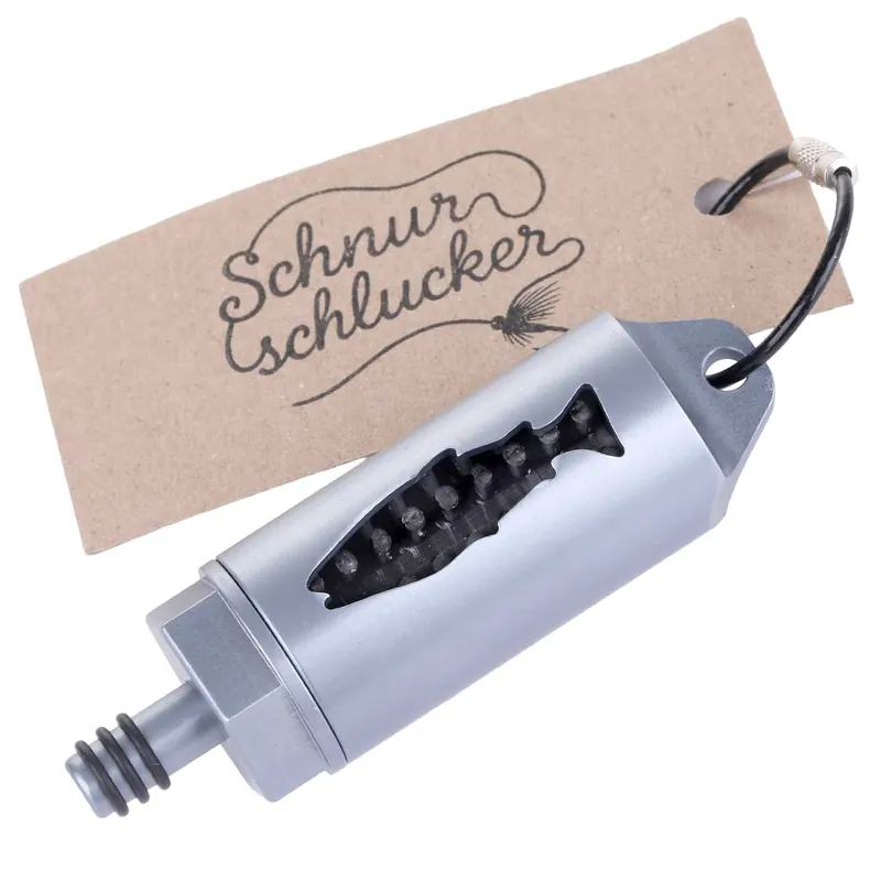 Schnurschlucker alu silber-