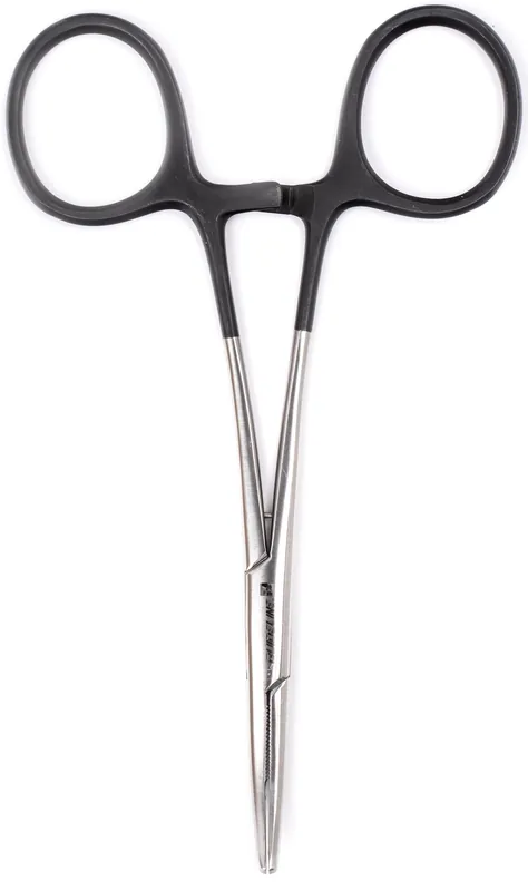 Guideline Forceps Curved 6" Zange Black Silver-
