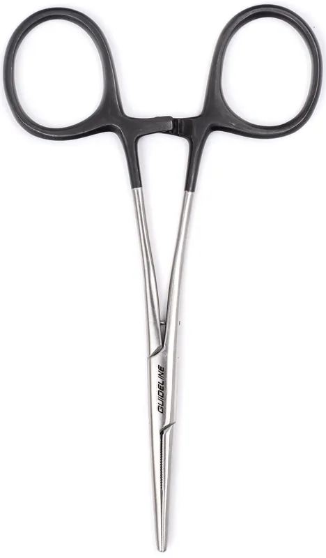 Guideline Forceps Straight 6" Zange Black Silver-