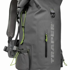 Traper Extreme Backpack Roller - wasserdichter Rolltop Rucksack Grey- 45 Liter - 60cm x 34cm x 24cm