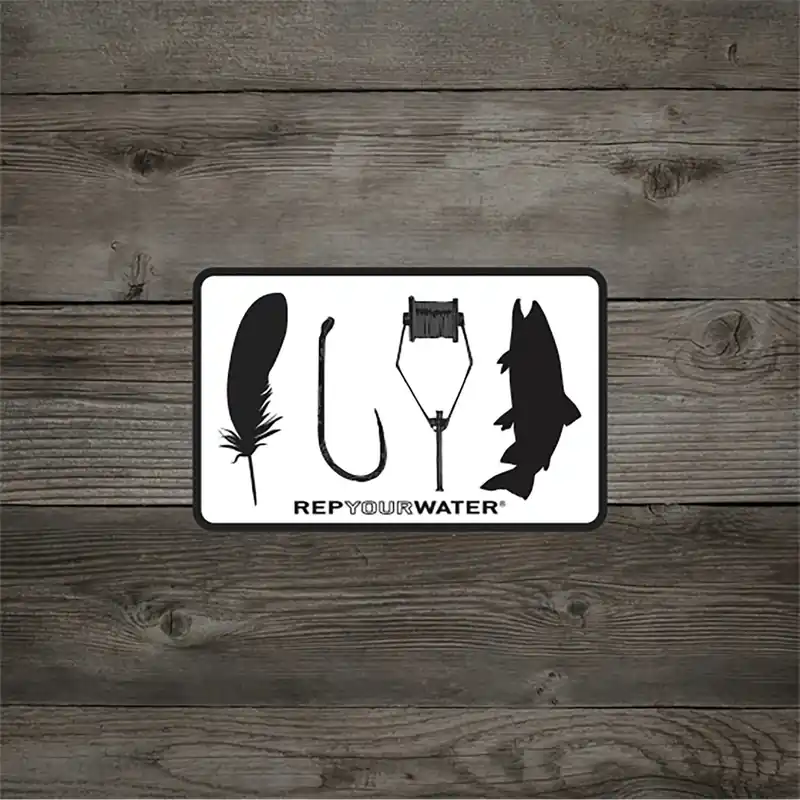 RepYourWater Sticker Fly Tyer-