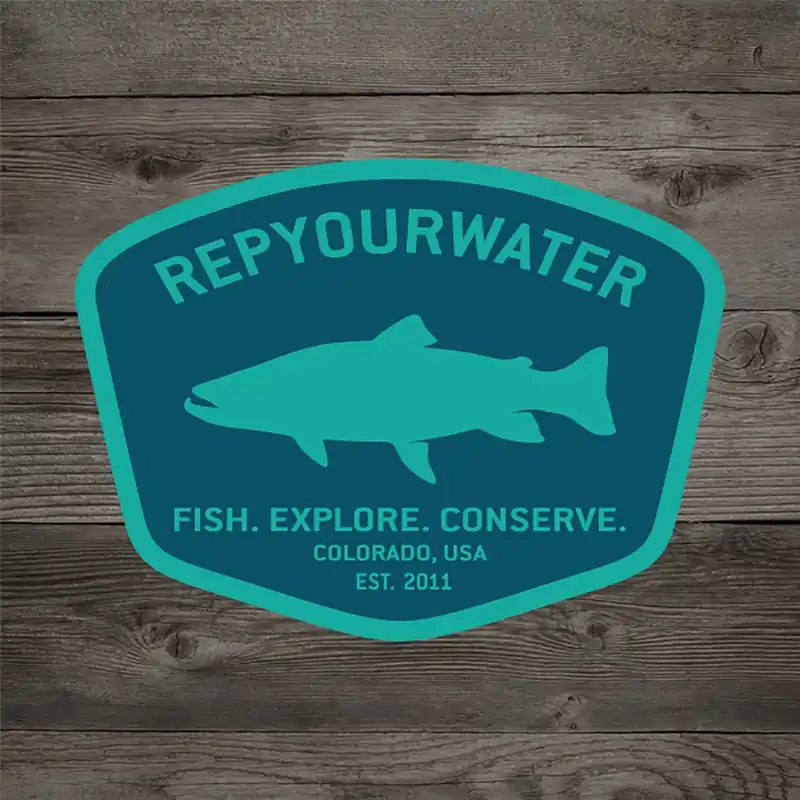RepYourWater Sticker Badge-