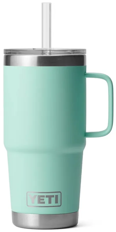 Yeti Rambler 25 oz (739 ml) Straw Mug seafoam-