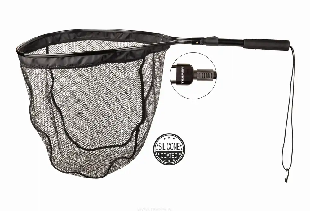 Traper Foldable Net Creek faltbarer Watescher mit Silicon beschichteten Schonnnetz- 45cm x 35cm x 35cm