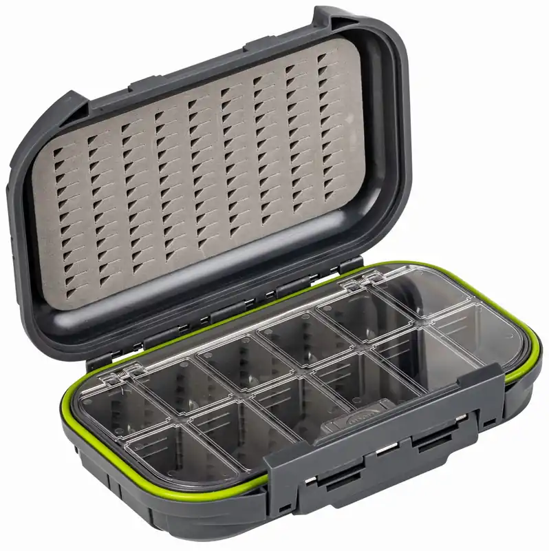 Traper Dryfly Box Compartments Waterproof 196 x 106 x 22mm Fliegendose für Trockenfliegen-