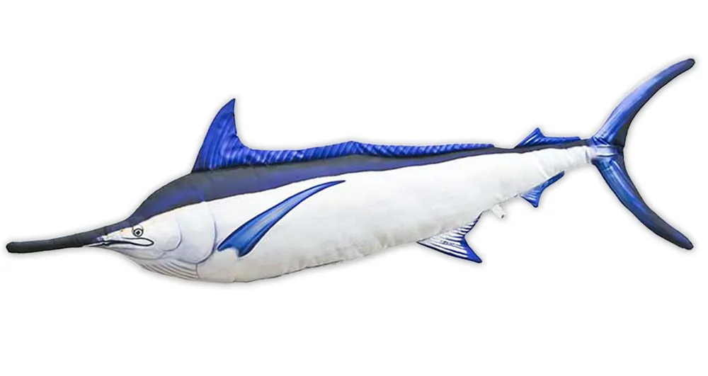 Fischkissen Kuscheltier Black Marlin 118cm-