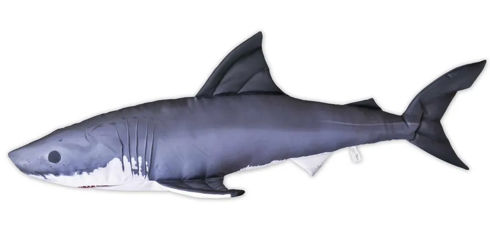 Fischkissen Kuscheltier Weißer Hai 120cm-