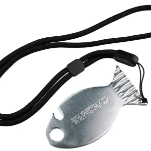 Future Fly Knot Tightener Alu Silver with Lanyard-