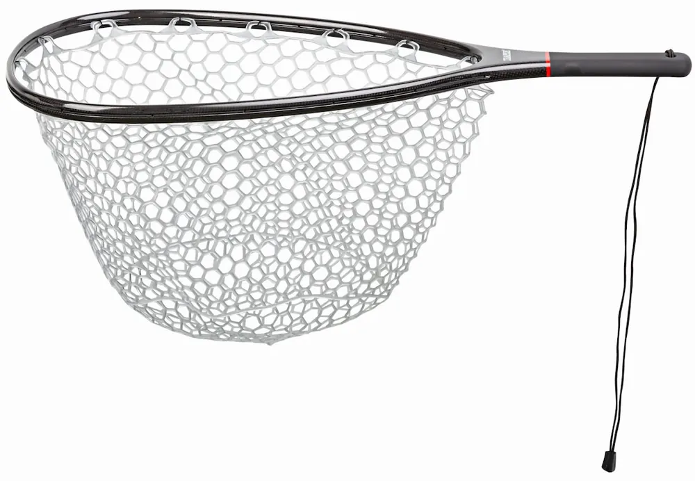 Traper Trout Carbon Landing Net Silicone Kescher mit Silicone Netz-