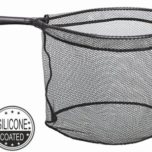 Traper Landing Net Silicone Coated Kescher mit Schonnetz- S