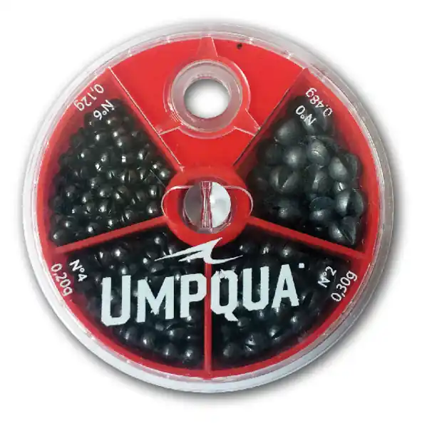 Umpqua 4-way Split Shot Assortment Klemmblei-