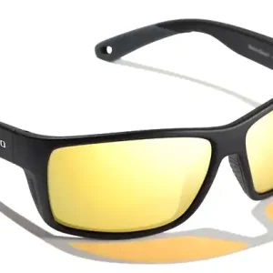 Bajio Polarisationsbrille Bales Beach - Black Matte (Yellow Glass)-
