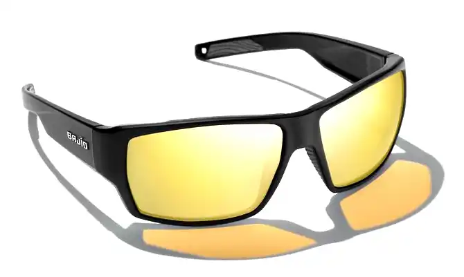 Bajio Polarisationsbrille Vega - Black Matte (Yellow Mirror Glass)-