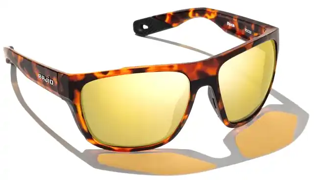 Bajio Polarisationsbrille Las Rocas - Brown Tort Matte (Yellow Mirror Glass)-
