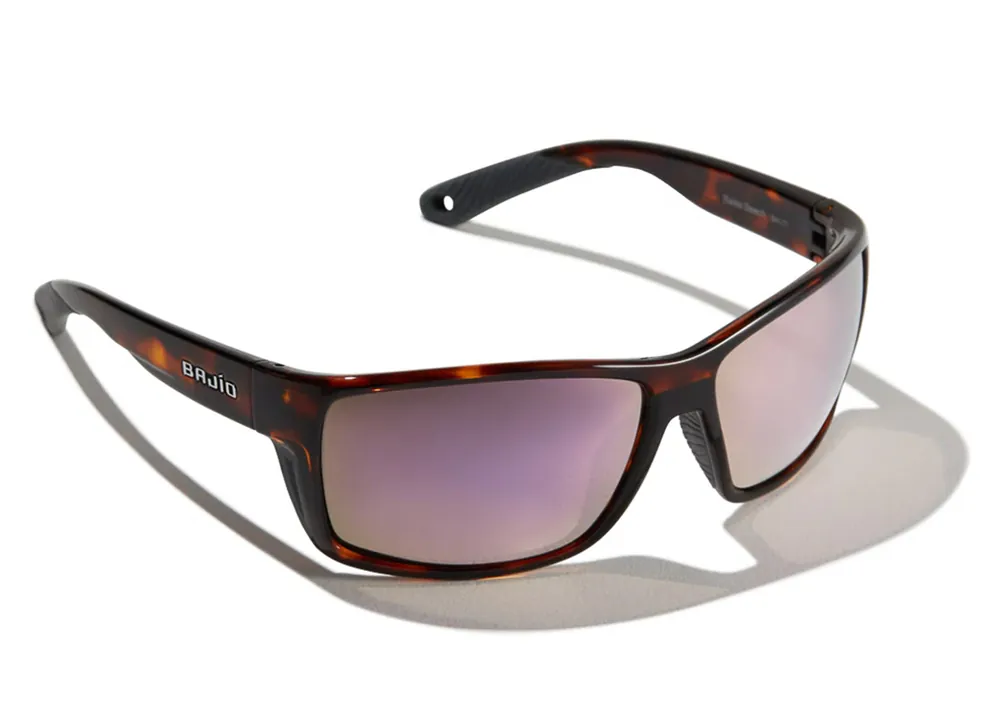 Bajio Bifocal Polarisations- und Vergrößerungsbrille Bales Beach - Dark Tort Gloss (Rose Mirror PC)- + 1,50